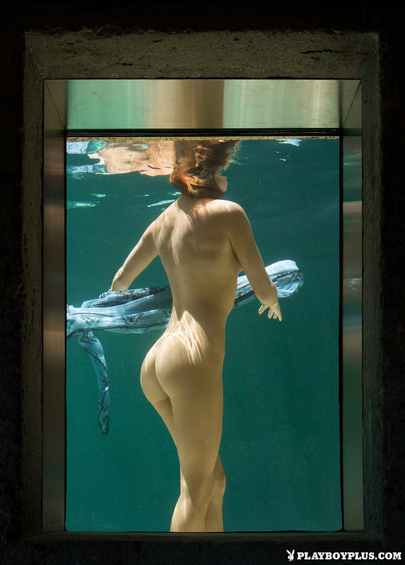 Gia Marie Pool Wet Naked Sunglasses Playboy 30