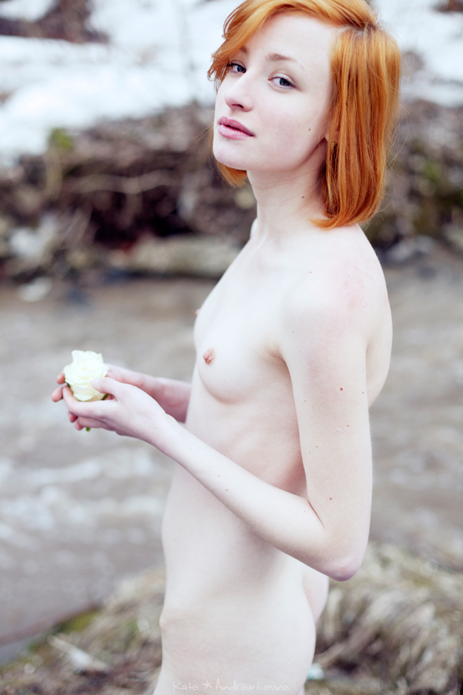 Big tit pale skin redhead - Naked photo