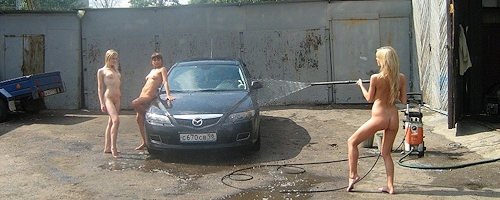 Myjnia samochodowa w Petersburgu